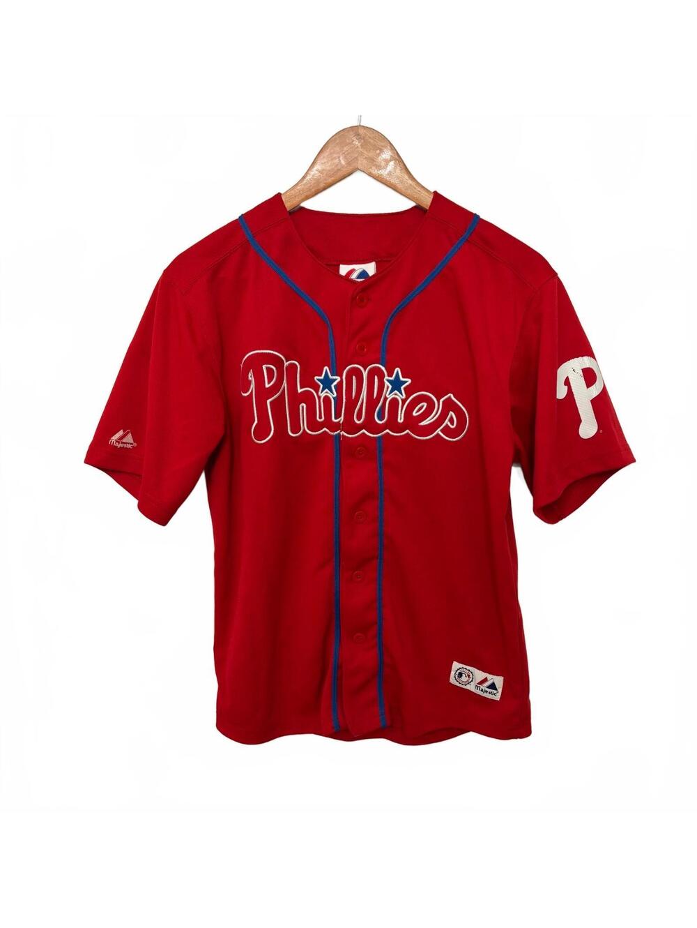 Vintage Majestic Philadelphia Phillies Chase Utley Jersey